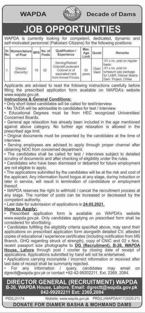 Wapda Lahore Jobs Latest Jobs In Pakistan