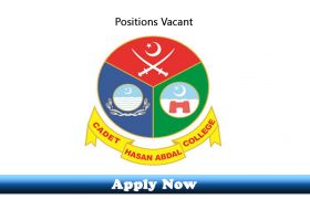 Jobs in Cadet College Hassanabdal 2019 Apply Now