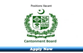 Jobs in Cantonment Board Nowshehra 2020 Apply Now