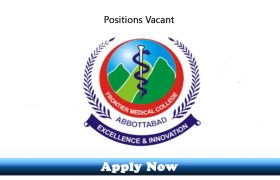 Jobs in Frontier Medical and Dental College Abbottabad 2020 Apply Now