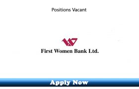 Jobs in First Women Bank Limited 2020 Apply Now
