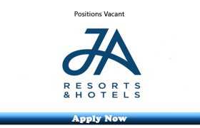 New Jobs in JA Resorts & Hotels Dubai 2019 Apply Now