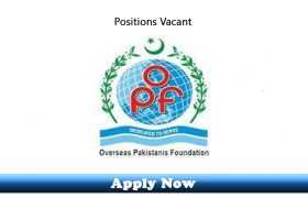 Jobs in Overseas Pakistanis Foundation OPF 2020 Apply Now