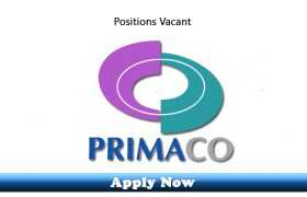 Jobs in PRIMACO Lahore and Islamabad 2020