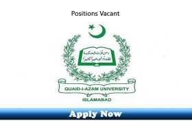 Jobs in Quaid I Azam University Islamabad 2019 Apply Now