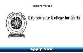 Jobs in City Science College Khudian Khas Kasur 2019 Apply Now