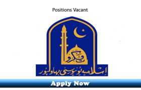 Jobs in The Islamia University of Bahawalpur 2020