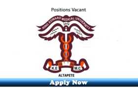 Jobs in King Edwards Medical University Lahore 2019 Apply Now