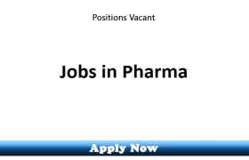 Jobs at a Pharma Industry Karachi 2020