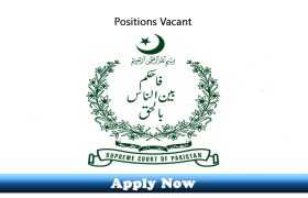 Jobs in Supreme Court of Pakistan 2019 Apply Now
