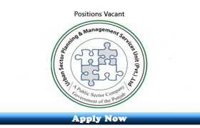 Jobs in Urban Sector Planning & Management Services Unit Pvt Limited 2020 Apply Now