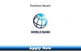 Jobs in a World Bank Funded Project Karachi 2019 Apply Now