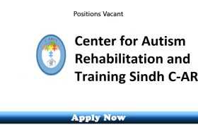 Jobs in Center for Autism Rehabilitation and Training, Sindh (C-ARTS) 2020 Apply Now