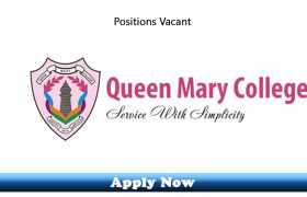 15 New Jobs in Queen Mary College Lahore 2020 Apply Now