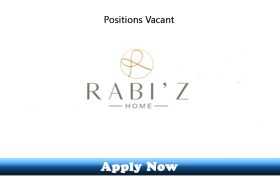 Jobs in Rabiz Home Lahore 2020 Apply Now