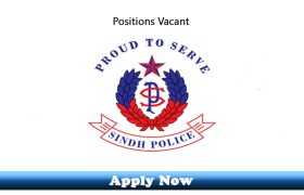 Jobs in Police Department Government of Sindh 2020 Apply Now