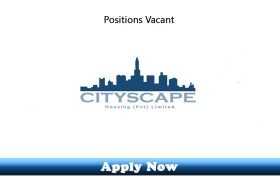 Jobs in CityScape Housing Pvt Ltd Peshawar 2020 Apply Now