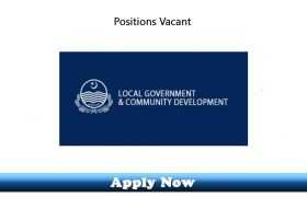 Jobs in Local Government and Community Development Department Punjab 2020 Apply Now