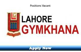 Jobs in Lahore Gymkhana 2020 Apply Now