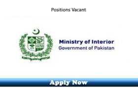 Jobs in the Ministry of Interior Quetta Balochistan 2020 Apply Now