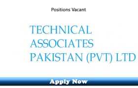 Jobs in Technical Associates Pakistan Pvt Ltd 2020 Apply Now