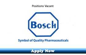 Jobs in Bosch Pharmaceuticals Karachi 2020 Apply Now