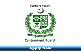 Jobs in Cantonment Board Jehlum 2020 Apply Now