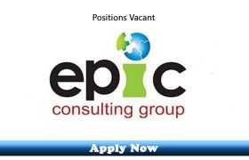 Jobs in Epic Consulting Group Lahore 2020 Apply Now