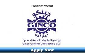 Jobs in Ginco General Trading LLC UAE 2020 Apply Now