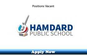 Jobs in Hamdard Public School Lahore 2020 Apply Now