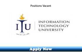 Daily Wages Jobs in Information Technology University 2020 Apply Now