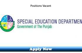 Jobs in Special Education Department Punjab 2020 Apply Now
