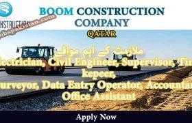Jobs in Boom Construction Company 2020