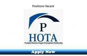 Jobs in Punjab Human Organ Transplantation Authority PHOTA 2020