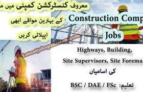 Jobs in a Leading Construction Company 2020