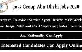 Jobs in Joys Group Abu Dhabi 2020