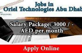Jobs in Oriel Technologies Abu Dhabi 2020