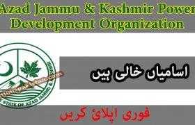 Jobs in Azad Jammu & Kashmir Power Development Organization Muzaffarabad 2020