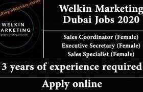 Jobs in Welkin Marketing Dubai 2020