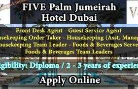 Five Palm Jumeirah Careers Dubai 2020