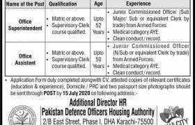 Defence Housing Authority DHA Karachi Jobs 2020