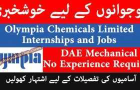 Olympia Chemicals Limited Internships and Jobs 2020