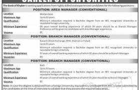 The Bank of Khyber Jobs 2020
