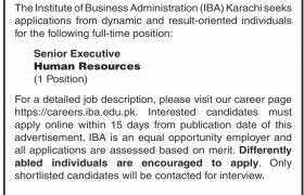 Institute of Business Administration Karachi Jobs 2020