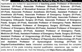 King Edward Medical University Lahore Jobs 2020