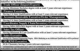 Power Chemical Industries Limited Faisalabad Jobs 2020