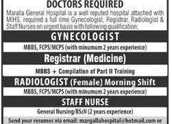 Margalla General Hospital Rawalpindi Jobs 2020