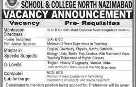 Quaid-E-Azam Rangers School & College North Nazimabad Karachi Jobs 2020