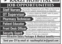 Al-Khidmat Raazi Hospital Rawalpindi Jobs 2020