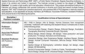 Pak-Austria Fachhochschule Institute of Applied Sciences and Technology (PAF-IAST) Jobs 2020